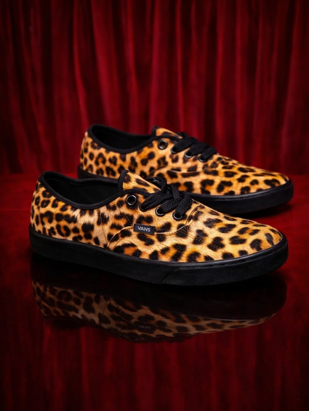 Vans Authentic Lowpro Leopard Print Sneakers Mens 6.5 Women's 8